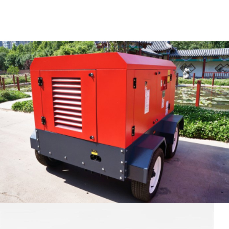 Electric moving air compressor